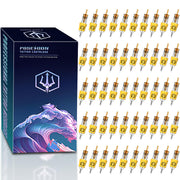 POSEIDON front packaging showing 50 mixed-size sterile cartridges for fast setup