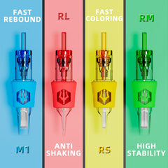POSEIDON array of different needle configurations laid out, illustrating size versatility