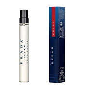 Prada Luna Rossa Ocean front bottle showing compact design and travel convenience