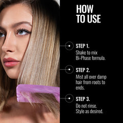 PRAVANA leave-in texture on hand showing lightweight slip benefit