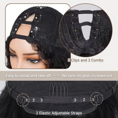 PREMPO cap interior details showing combs and straps for secure fit