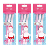 PREPARE facial razors front packaging showing 9-count value and clean design benefit