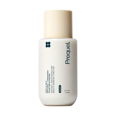 Prequel front bottle showing product branding and lightweight lotion benefit