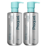Prequel front packaging showing bottle and clinical design for gentle cleansing
