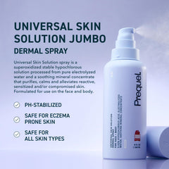 Prequel closeup of spray nozzle demonstrating fine mist application and coverage