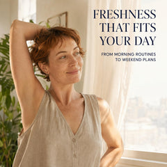 Primally Pure Labs stick in hand being applied demonstrating smooth, easy morning use