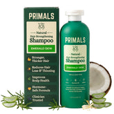 PRIMALS shampoo front bottle showing clean design and ingredient focus