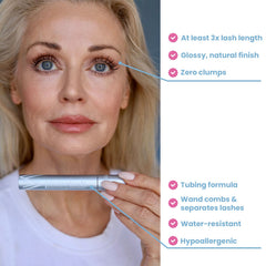 Prime Prometics wand close-up combing lashes for clump-free separation