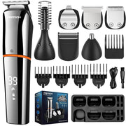 PRITECH groomer front view showing full kit and portability benefit