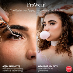 Pro Lash close-up of cluster texture demonstrating natural fiber blend and seamless blending