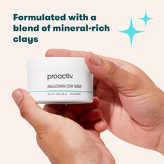 Proactiv texture close-up of creamy clay mask, shows smooth moisturizing finish