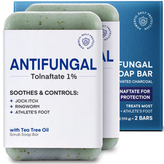 ProBliva front packaging showing two antifungal soap bars and active benefits