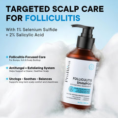 ProBliva back label with ingredients and directions for targeted scalp use