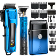 PROIYO blue 3-in-1 kit front view showing complete set for versatile grooming