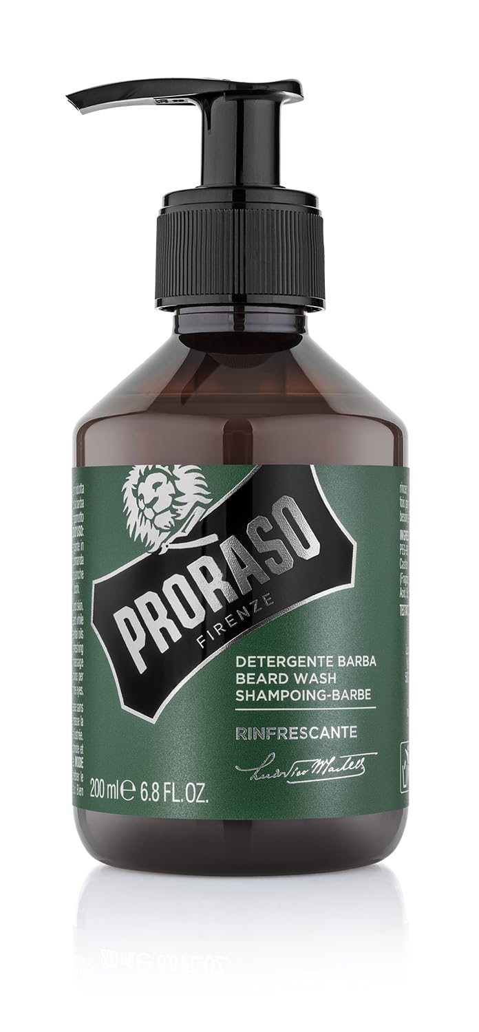 Proraso bottle front packaging showing label and fresh scent benefits