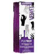 Pulp Riot front tube showing deep purple shade and clean packaging benefit