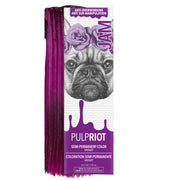 Pulp Riot front packaging showing violet shade and 4 oz size for vibrant results