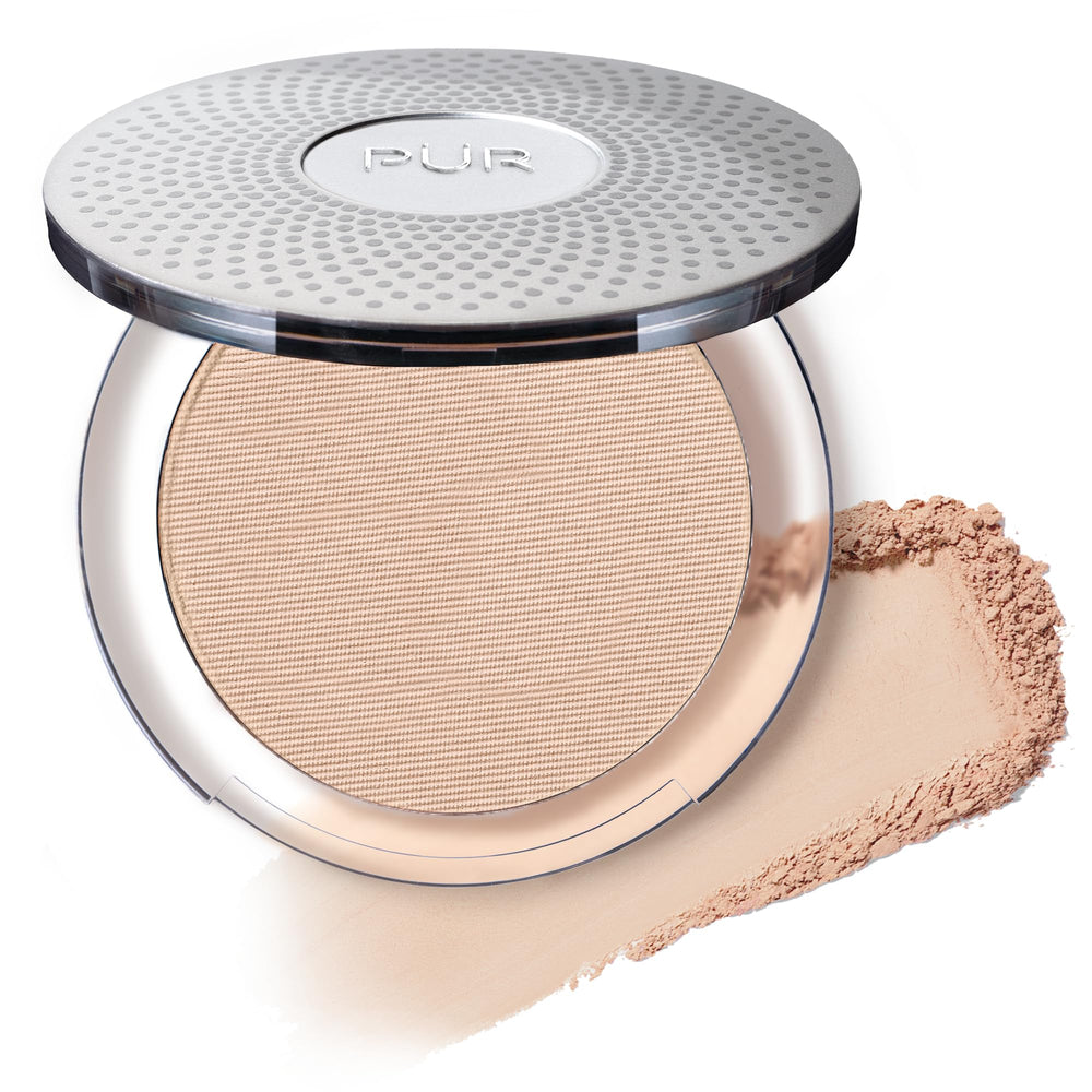 PÜR MINERALS compact front showing sleek packaging and travel convenience