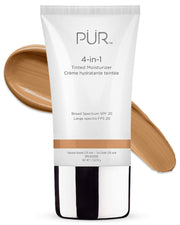PÜR MINERALS front packaging showing warm nude tint and SPF benefit