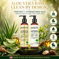 PURA D'OR conditioner cream texture showing rich moisturizing feel