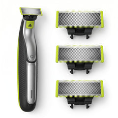 PURCHASE 2 QUICK front packaging showing three replacement blades and benefits