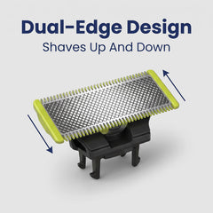 PURCHASE 2 QUICK blade being installed into trimmer showing quick swap benefit