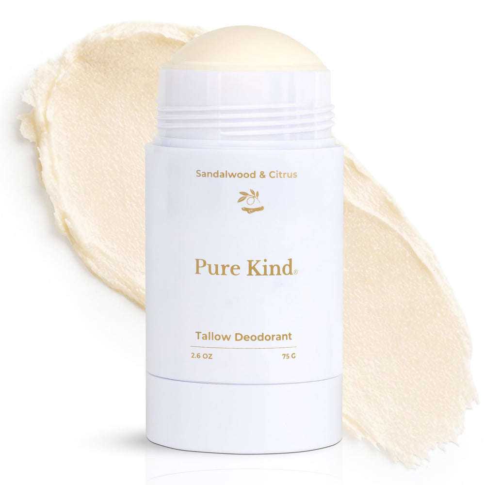 Pure Kind front stick view showing label and clean formulation benefits