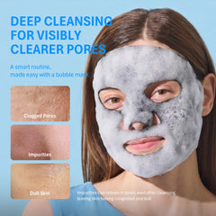 Purederm close-up of sheet texture highlighting charcoal fibers