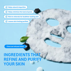 Purederm open packet with sheet ready to apply for convenience