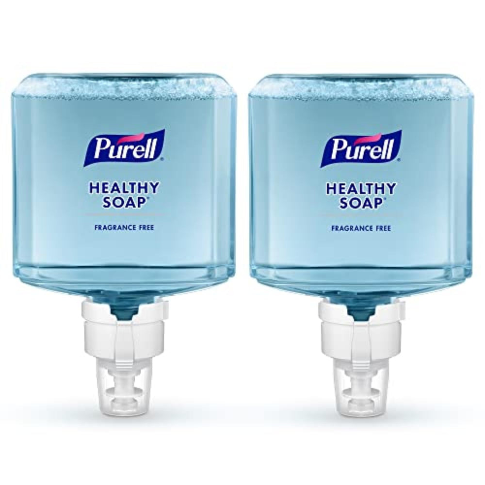 PURELL front packaging showing two 1200 mL refills and product benefit