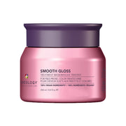 Pureology jar front view showing smooth gloss mask and branding benefit shine