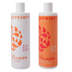 Purezero front packaging duo showing bottles and benefit of clean ingredients