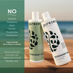 Purezero conditioner cream close-up, lightweight conditioning for shine