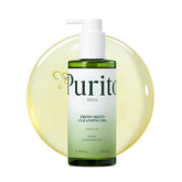 PURITO front bottle view showing gentle cleansing oil and label, promotes calm skin