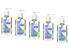 Purpose front pump bottle shown on counter, clear view and easy dispensing