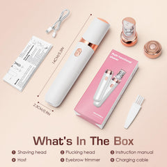 pxiluyna close-up of precision blades highlighting smooth, salon-caliber hair removal