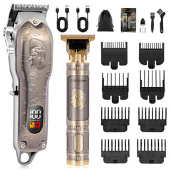 PXLISIE front view of clipper showing ergonomic grip and durable finish, professional handling benefit