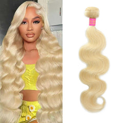QBRVP front packaging showing 613 blonde bundles with clear product information and benefit