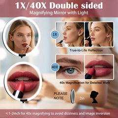 Qinxinmir close-up 10X magnification displaying precise eyebrow and lash detail benefit