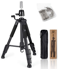 QISHI YUHUA front view tripod showing stable stance and professional support