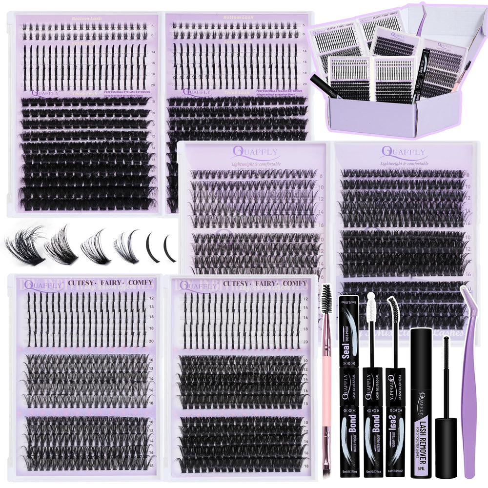 QUAFFLY front packaging showing full kit for versatile looks
