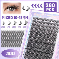 QUAFFLY full toolset laid out including bond, tweezers, and curler