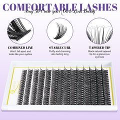 QUAFFLY included tweezers curler glue and remover arranged for quick use benefit
