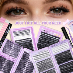 QUAFFLY four trays overhead displaying diverse cluster styles for creative variety