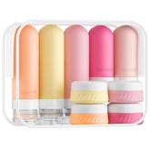 Quatish front packaging showing full macaron travel kit and organization benefit