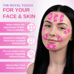 Queen Tape close-up of strip texture and infusion for skin hydration