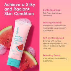 QUIYUM cleanser pump close-up showing gentle lather for effective cleansing