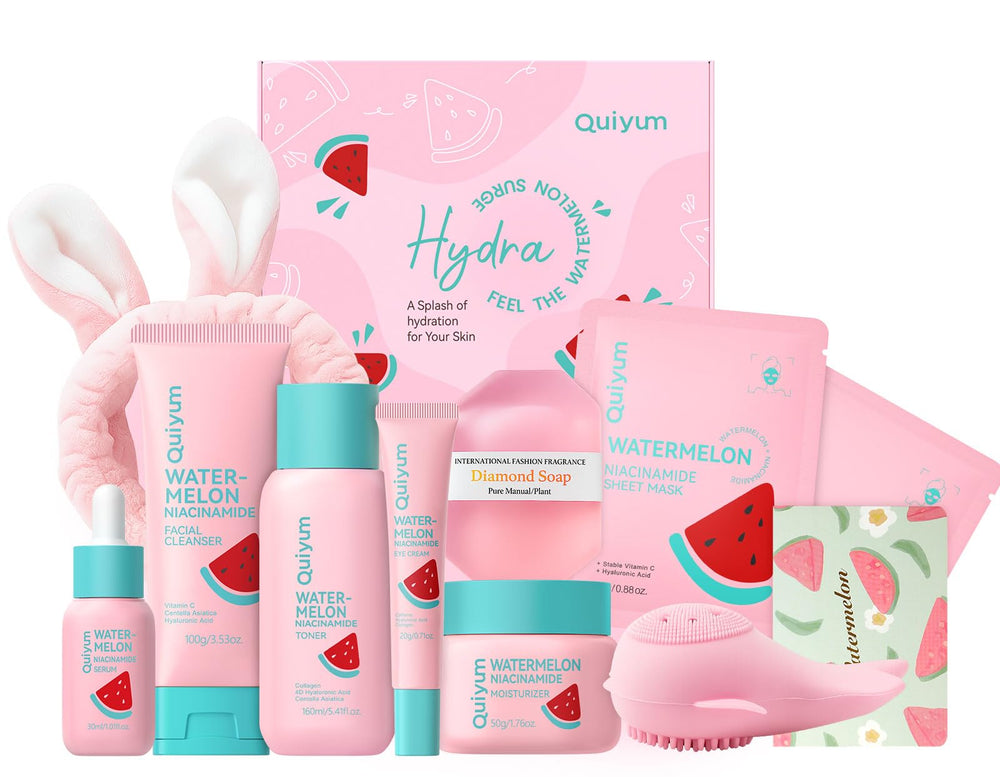 QUIYUM front packaging showing full 10-piece set for easy routine