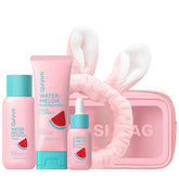 QUIYUM front packaging of 3pc set showing travel-ready bottles and fresh design