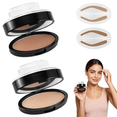 Quorvix front packaging showing two brow stamp units and quick application benefit